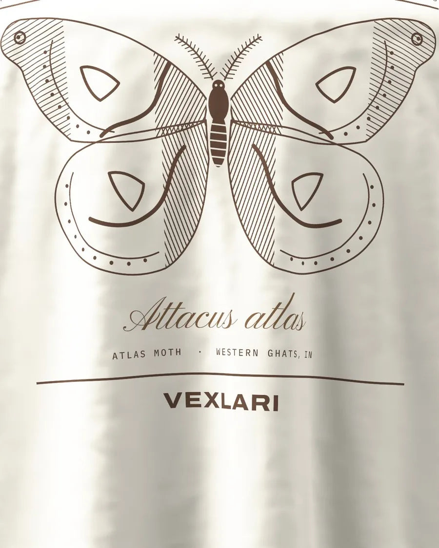 Fine-line Atlas Moth back print
